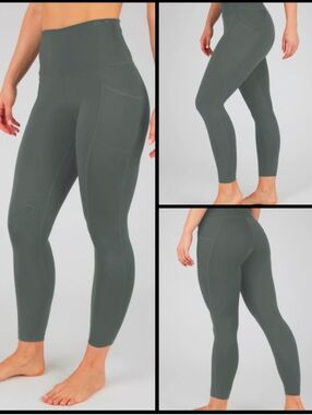 Yogalicious High-Rise Leggings With Pockets. Size 1X